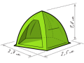 Палатка зимняя ЛОТОС 3 Универсал Т со съемным утеплителем